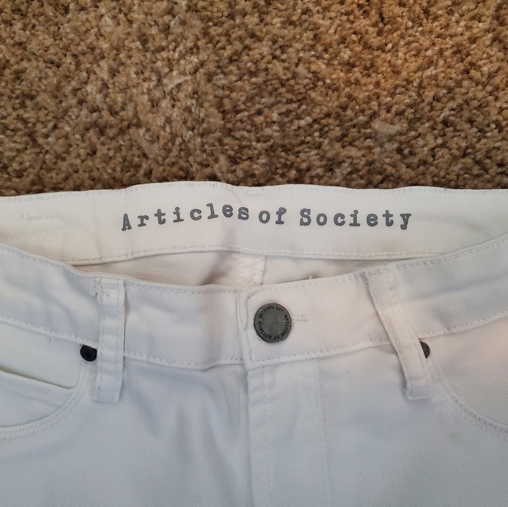 Articles of Society White Cropped Jeans - Picture 7 of 8